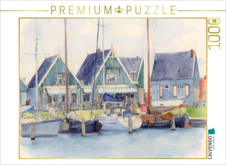 Produktbild: CALVENDO Puzzle Hafen Marken | 1000 Teile Lege-Gr&ouml;&szlig;e 64x48cm Foto-Puzzle f&uuml;r gl&uuml;ckliche Stunden