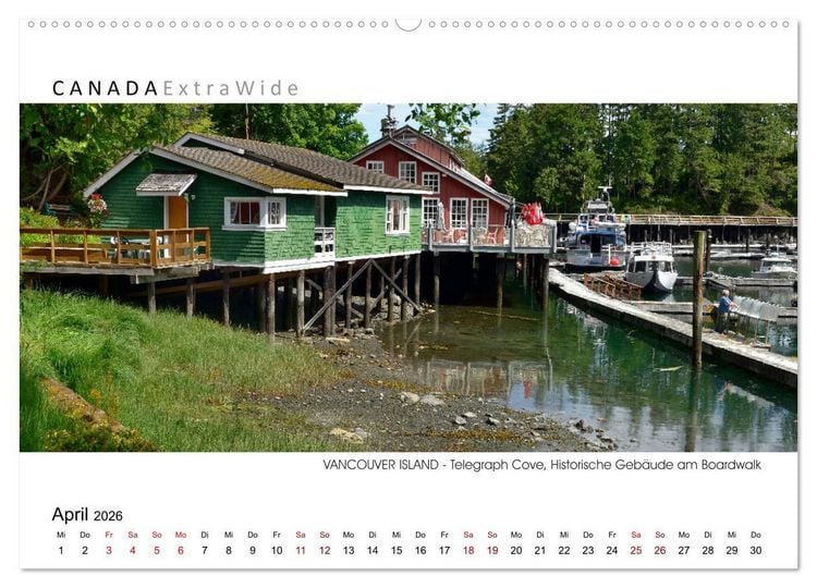 Produktbild: Vancouver Island Panoramabilder (Wandkalender 2026 DIN A2 quer), CALVENDO Monatskalender