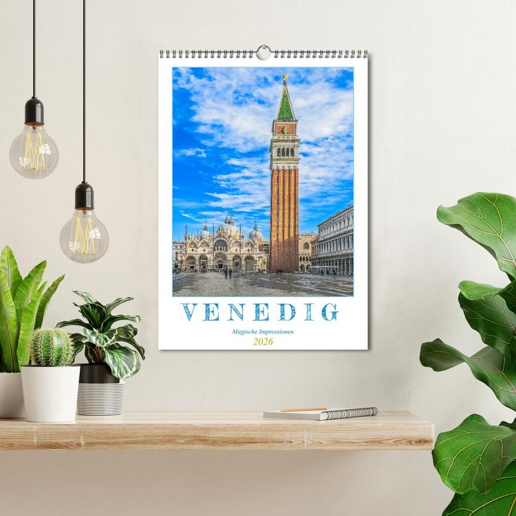 Produktbild: Venedig - Magische Impressionen (Wandkalender 2026 DIN A3 hoch), CALVENDO Monatskalender