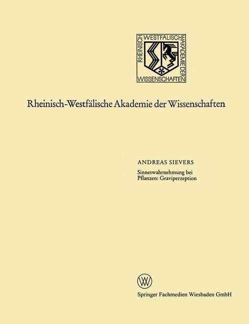 Produktbild: Sinneswahrnehmung bei Pflanzen: Graviperzeption