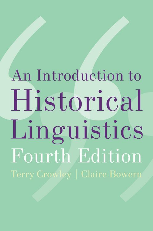 Produktbild: An Introduction to Historical Linguistics