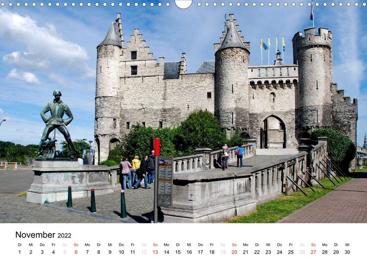 Produktbild: Antwerpen, die fl&auml;mische Hafenstadt (Wandkalender 2022 DIN A3 quer)
