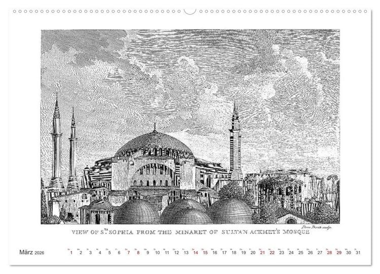 Produktbild: Istanbul - Hauptstadt des osmanischen Reiches seit 1453 (Wandkalender 2026 DIN A2 quer), CALVENDO Monatskalender