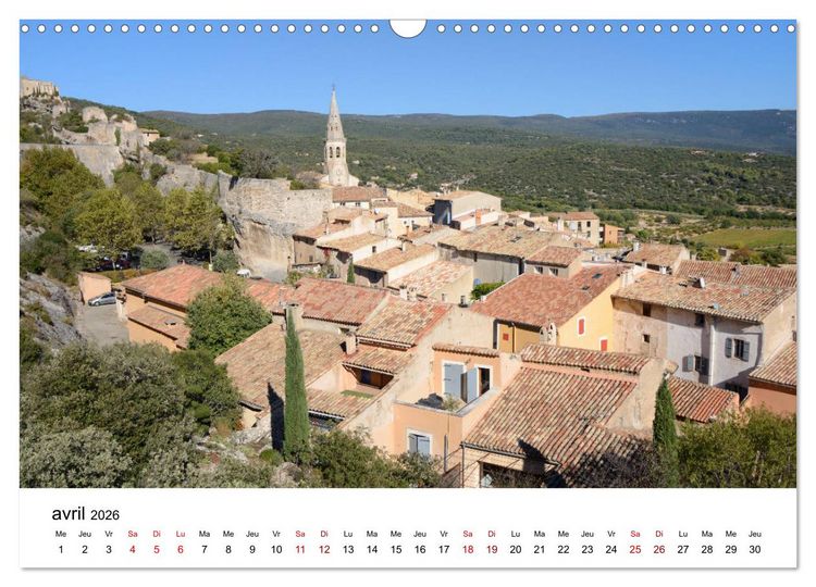 Produktbild: Les plus beaux villages du Luberon (Calendrier mural 2026 DIN A3 vertical), CALVENDO calendrier mensuel