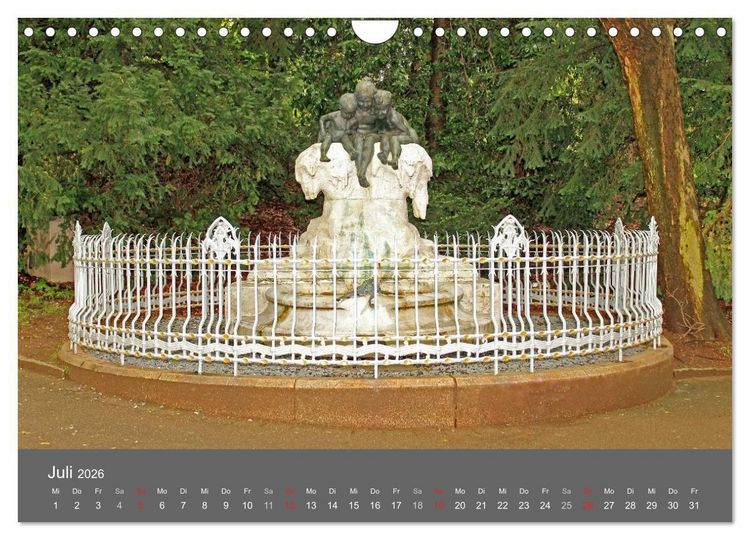 Produktbild: Grosse Brunnen und Wasserspiele in D&uuml;sseldorf (Wandkalender 2026 DIN A4 quer), CALVENDO Monatskalender