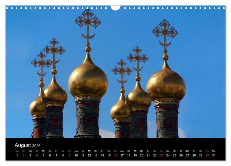 Produktbild: Moskau - Moscow (Wandkalender 2026 DIN A3 quer), CALVENDO Monatskalender