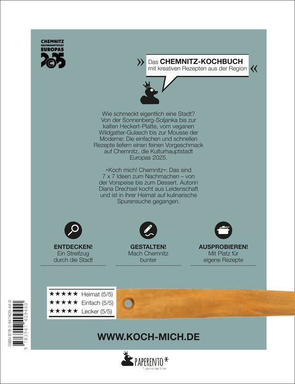 Produktbild: Koch mich! Chemnitz - Das Kochbuch