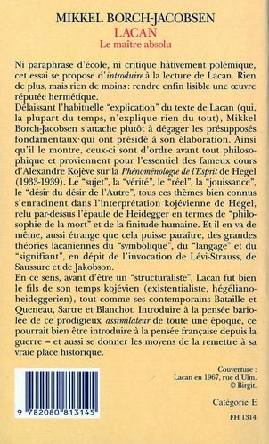 Produktbild: Lacan, le ma&icirc;tre absolu