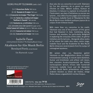 Produktbild: Telemann: Violin Concertos. Overture. Suite. Fanta