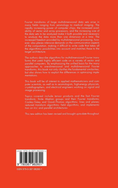 Produktbild: Mathematics of Multidimensional Fourier Transform Algorithms