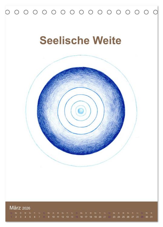 Produktbild: Delfinheilsymbole (Tischkalender 2026 DIN A5 hoch), CALVENDO Monatskalender
