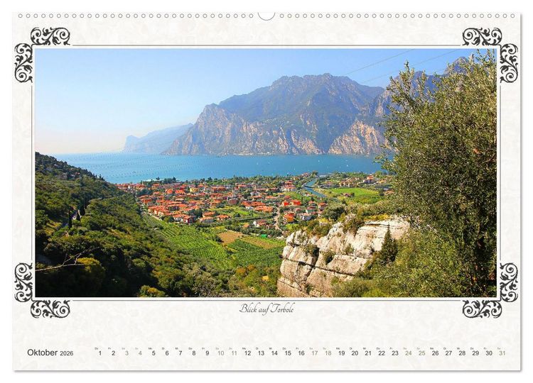 Produktbild: Gardasee - Idylle am Lago 2026 (hochwertiger Premium Wandkalender 2026 DIN A2 quer), Kunstdruck in Hochglanz