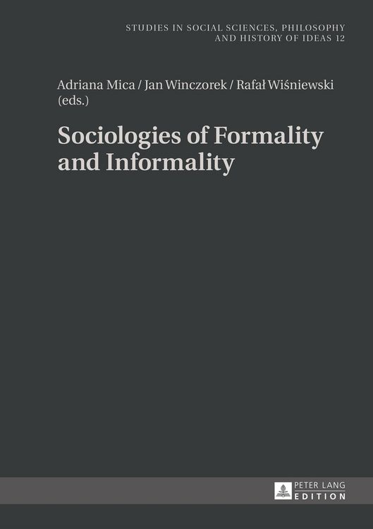 Produktbild: Sociologies of Formality and Informality