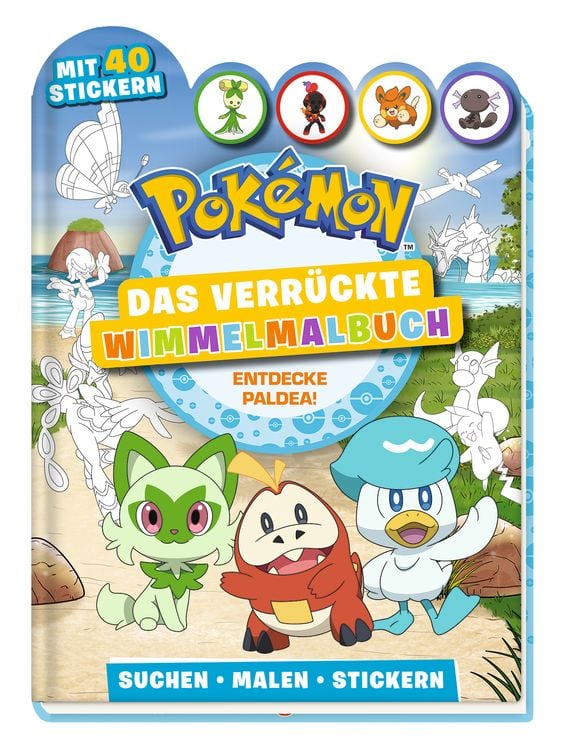 Produktbild: Pok&eacute;mon: Das verr&uuml;ckte Wimmelmalbuch - Entdecke Paldea!