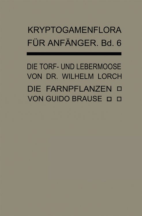 Produktbild: Die Torf- und Lebermoose