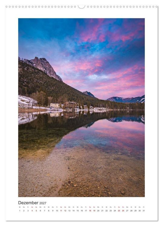 Produktbild: Ein Jahr am Hintersee (hochwertiger Premium Wandkalender 2027 DIN A2 hoch), Kunstdruck in Hochglanz