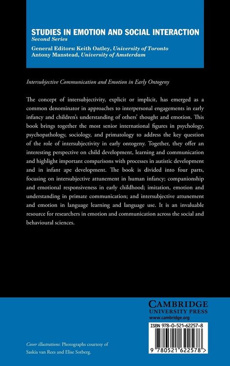 Produktbild: Intersubjective Communication and Emotion in Early Ontogeny