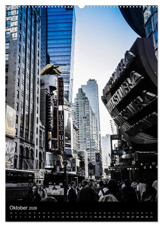 Produktbild: NEW YORK &ndash; street view (hochwertiger Premium Wandkalender 2026 DIN A2 hoch), Kunstdruck in Hochglanz