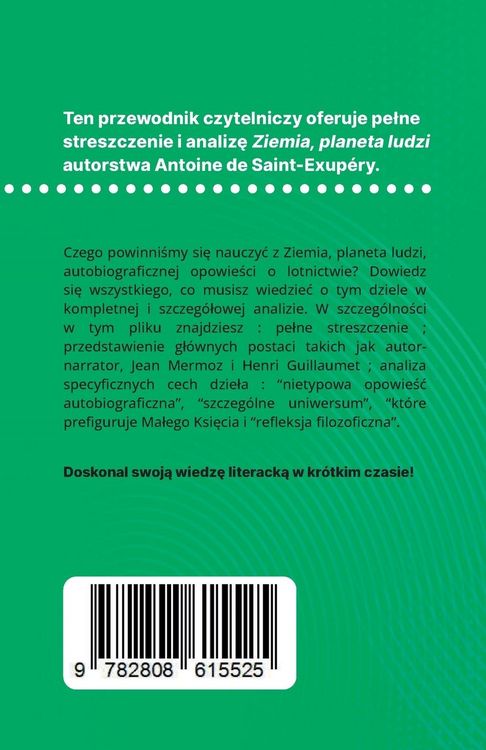 Produktbild: Ziemia, planeta ludzi ksi&iquest;&iquest;ka Antoine de Saint-Exup&eacute;ry (Analiza ksi&iquest;&iquest;ki)