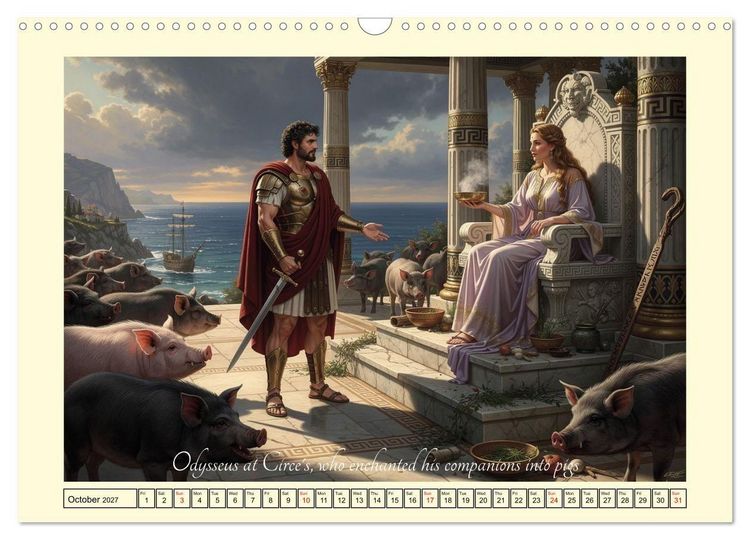 Produktbild: The adventurous journey of Odysseus (Wall Calendar 2027 DIN A3 landscape), CALVENDO 12 Month Wall Calendar