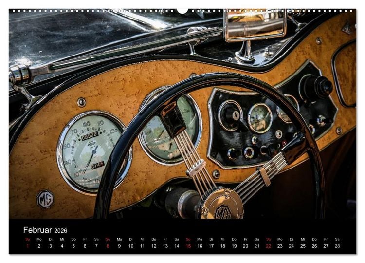 Produktbild: Oldtimer inside (Wandkalender 2026 DIN A2 quer), CALVENDO Monatskalender