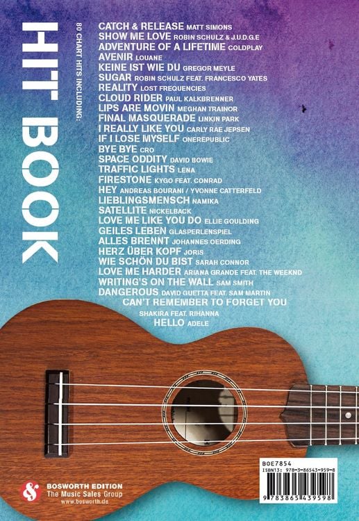 Produktbild: Hitbook - 80 Charthits f&uuml;r Ukulele