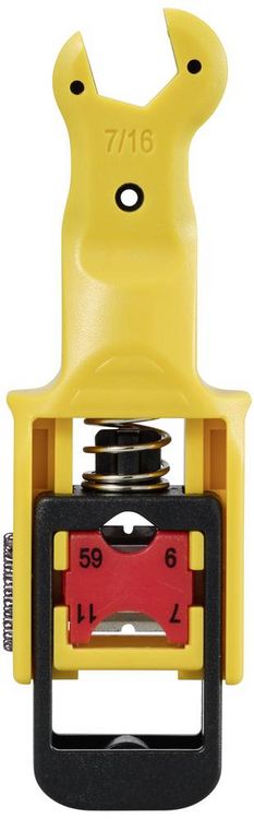 Produktbild: TRU COMPONENTS TC-11992200 Abisolierer f&uuml;r RG 59/6/7/11 Koaxkabel Abisolierl&auml;nge: 6.35 mm 1 St.