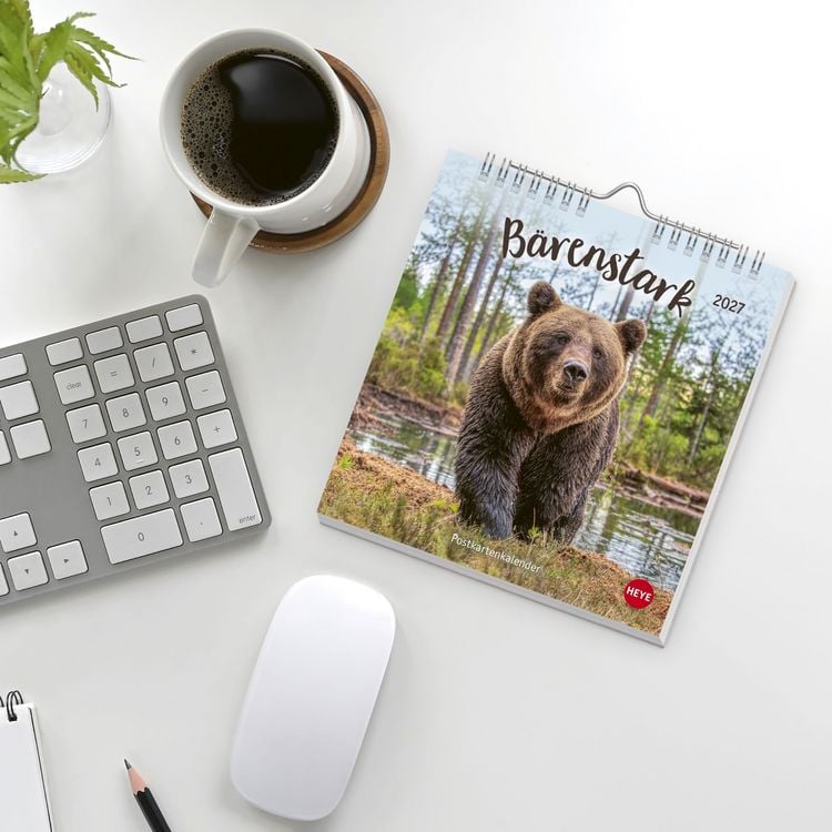 Produktbild: B&auml;renstark Postkartenkalender 2027