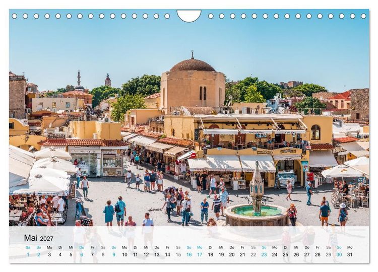 Produktbild: Rhodos - Die Highlights der Insel (Wandkalender 2027 DIN A4 quer), CALVENDO Monatskalender