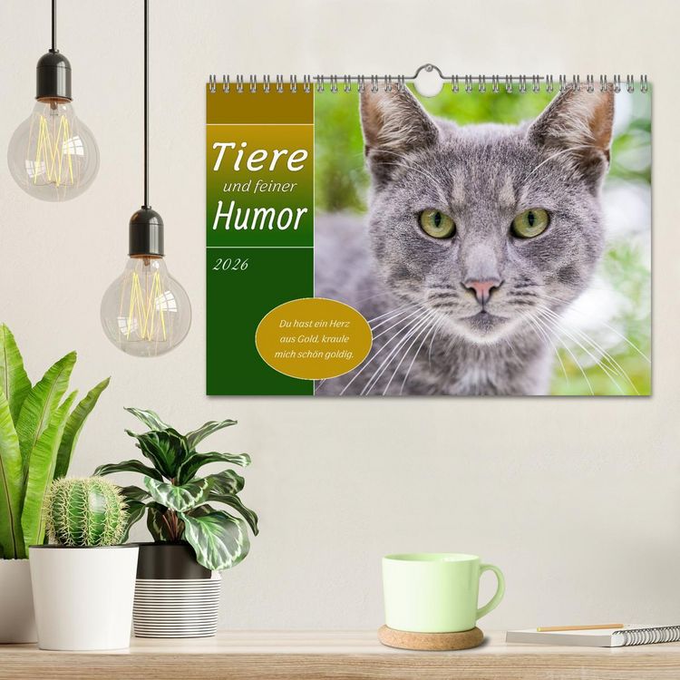 Produktbild: Tiere und feiner Humor (Wandkalender 2026 DIN A4 quer), CALVENDO Monatskalender