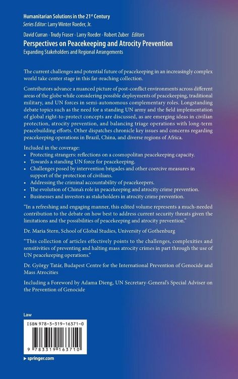 Produktbild: Perspectives on Peacekeeping and Atrocity Prevention