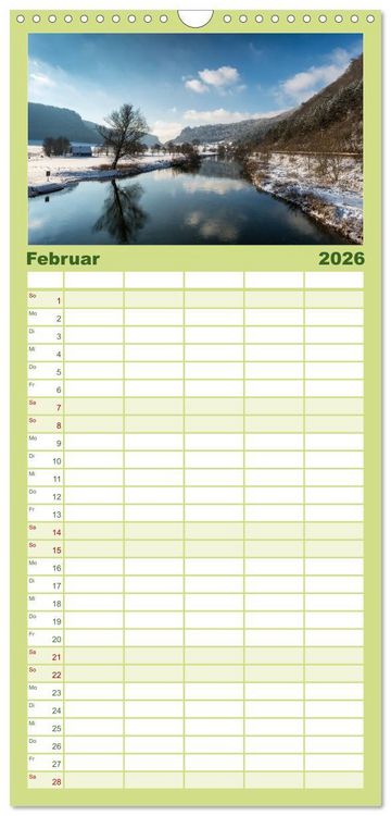 Produktbild: Familienplaner 2026 - Das Donautal - Wanderparadies auf der Schw&auml;bischen Alb mit 5 Spalten (Wandkalender, 21 x 45 cm) CALVENDO
