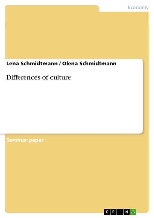 Produktbild: Differences of culture