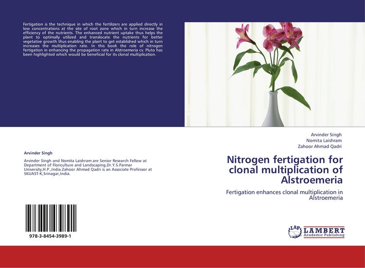 Produktbild: Nitrogen fertigation for clonal multiplication of Alstroemeria