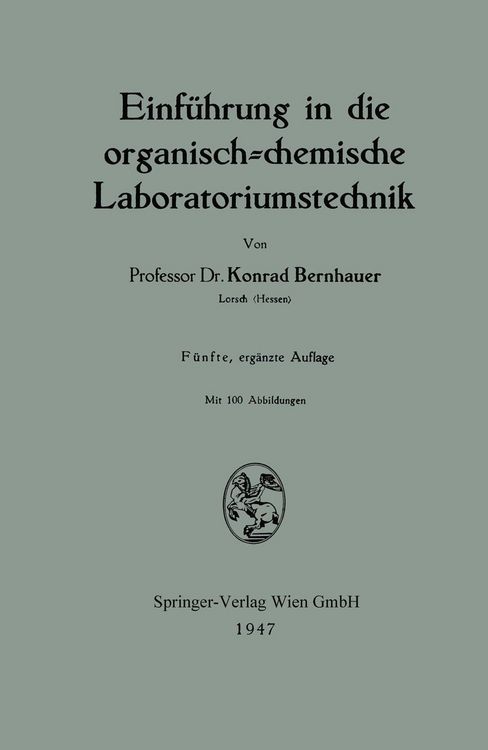 Produktbild: Einf&uuml;hrung in die organisch-chemische Laboratoriumstechnik