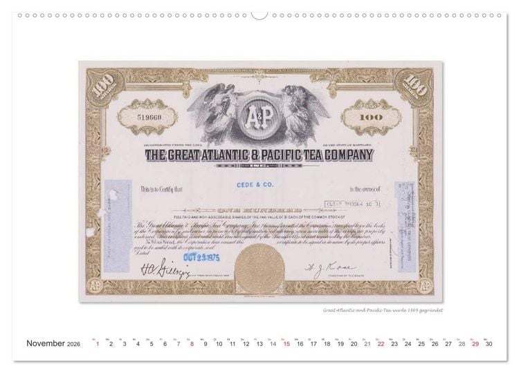 Produktbild: Aktien & Wertpapiere / CH-Version (hochwertiger Premium Wandkalender 2026 DIN A2 quer), Kunstdruck in Hochglanz