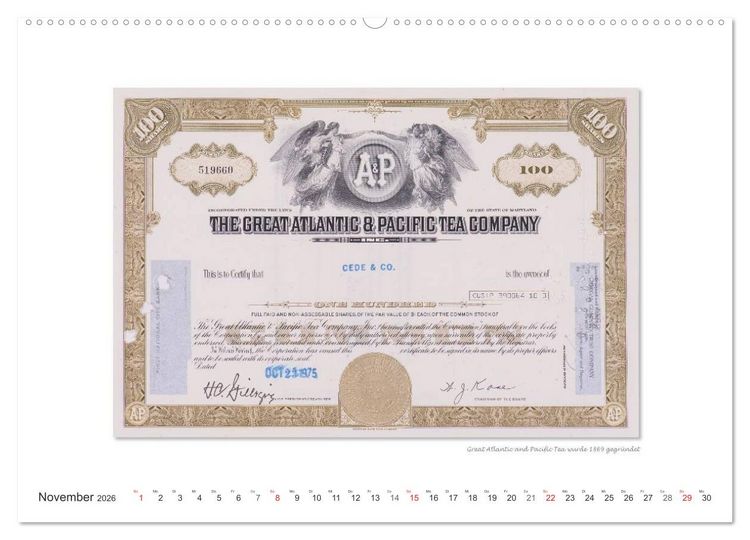Produktbild: Aktien & Wertpapiere (Wandkalender 2026 DIN A2 quer), CALVENDO Monatskalender