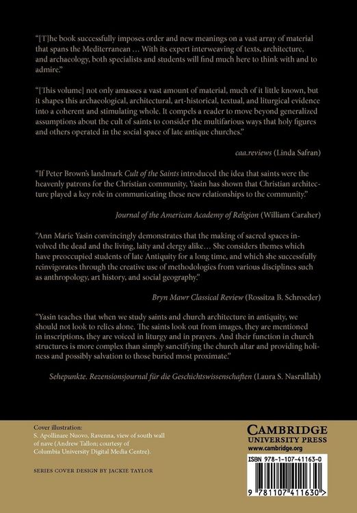 Produktbild: Saints and Church Spaces in the Late Antique Mediterranean