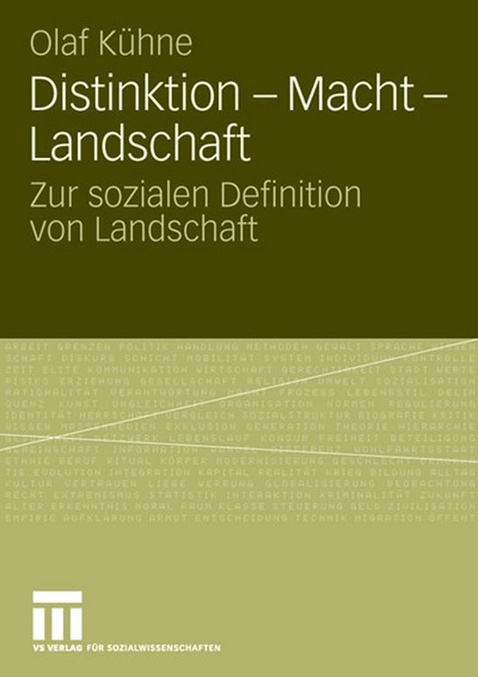 Produktbild: Distinktion - Macht - Landschaft