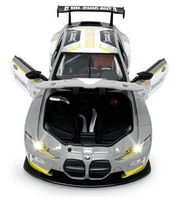 Produktbild: BMW M4 GT3 Diecast 1:24 grau inkl. Knopfzellen