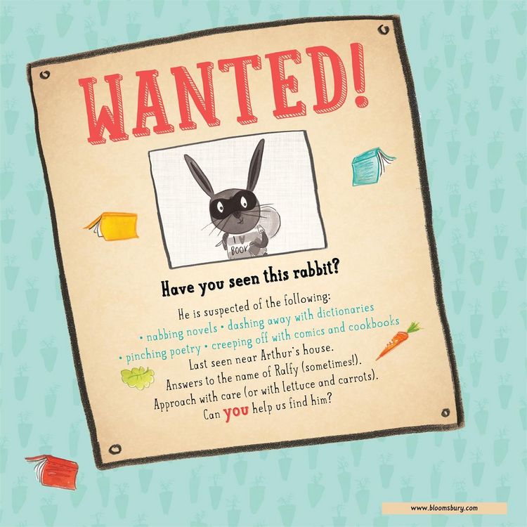 Produktbild: Wanted! Ralfy Rabbit, Book Burglar