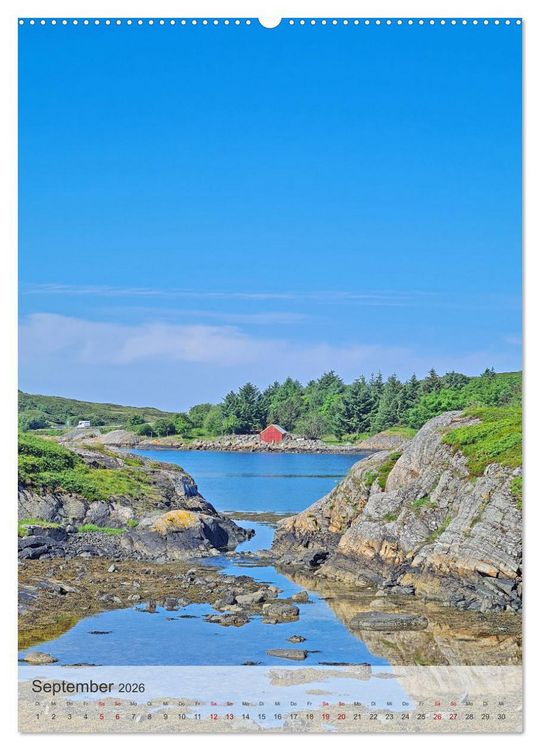 Produktbild: Unterwegs in Norwegen - Mit dem Wohnmobil an sch&ouml;nen Orten verweilen (hochwertiger Premium Wandkalender 2026 DIN A2 hoch), Kunstdruck in Hochglanz