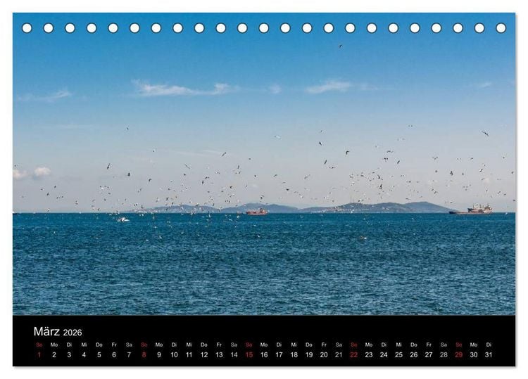 Produktbild: Istanbul - Stadt am Bosporus (Tischkalender 2026 DIN A5 quer), CALVENDO Monatskalender