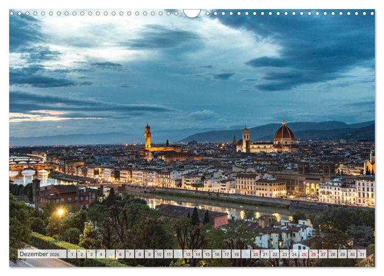 Produktbild: Italienisches Stadtgefl&uuml;ster, Rom - Mailand - Florenz (Wandkalender 2026 DIN A3 quer), CALVENDO Monatskalender