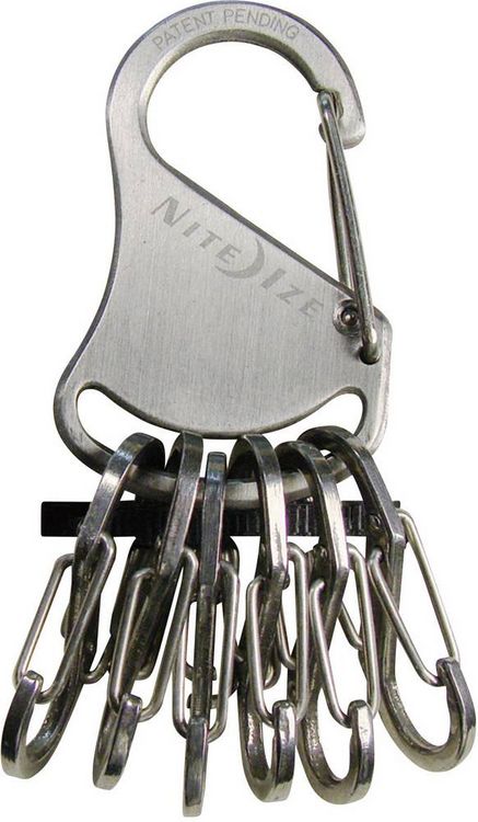 Produktbild: NITE Ize Schl&uuml;ssel-Karabiner NI-KRS-03-11 KeyRack 6 S-Biner Silber 1St.