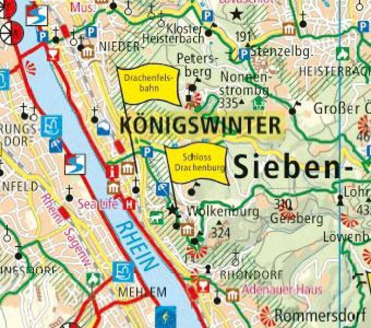 Produktbild: Publicpress Radkarte K&ouml;ln, Bonn, Koblenz 1:100.000