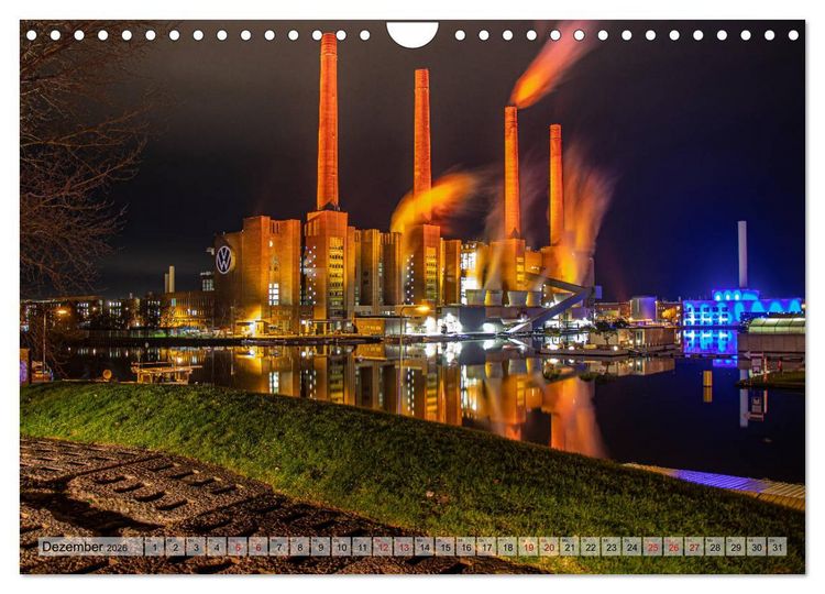 Produktbild: Wolfsburg - mehr als graue Industrie. (Wandkalender 2026 DIN A4 quer), CALVENDO Monatskalender