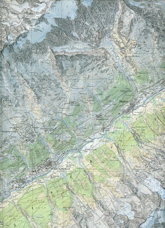 Produktbild: Swisstopo 1 : 25 000 L&ouml;tschental