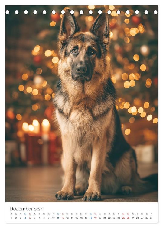 Produktbild: Seelenblick Sch&auml;ferhund (Tischkalender 2027 DIN A5 hoch), CALVENDO Monatskalender