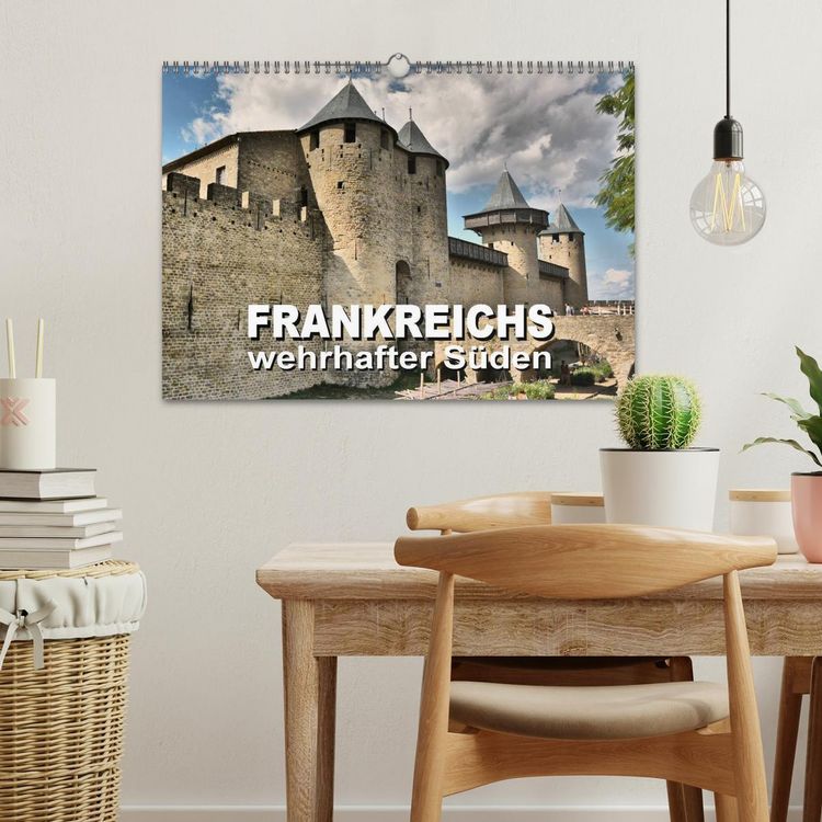 Produktbild: Frankreichs wehrhafter S&uuml;den - Festungen und Wehranlagen im Languedoc-Roussillon (Wandkalender 2026 DIN A3 quer), CALVENDO Monatskalender